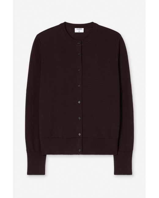 Filippa K Black Merino Short Cardigan