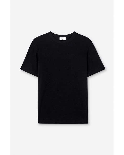 Filippa K Black Soft Rib Tee