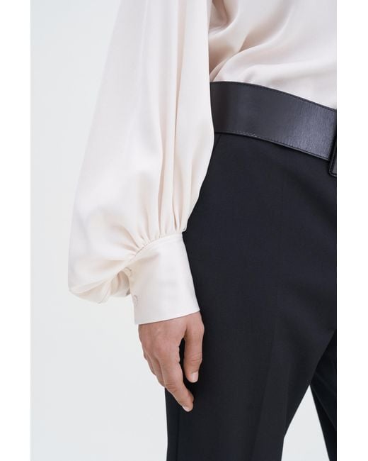 Filippa K White Stand Collar Blouse