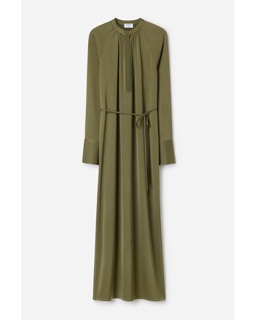 Filippa K Green Gathered Raglan Dress