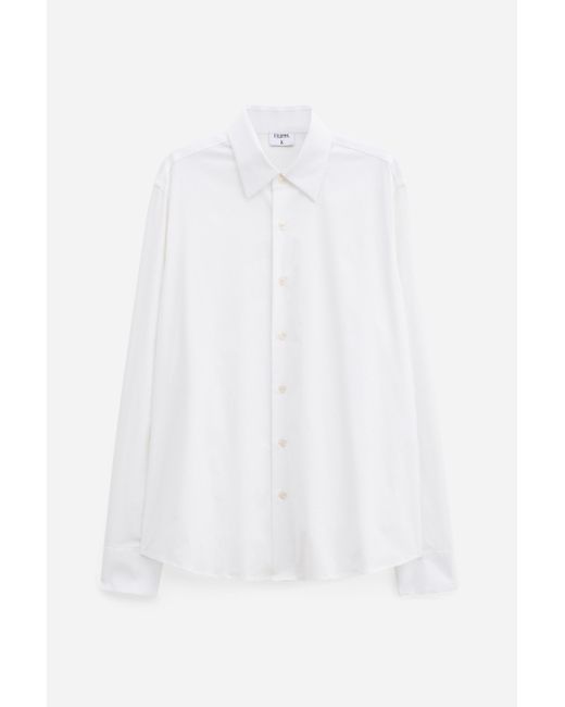 Filippa K White Slim Cotton Stretch Shirt for men