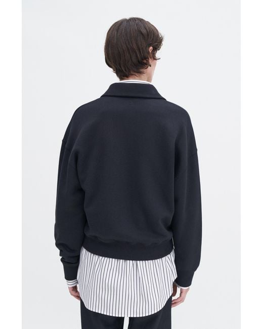 Filippa K Blue Polo Sweatshirt