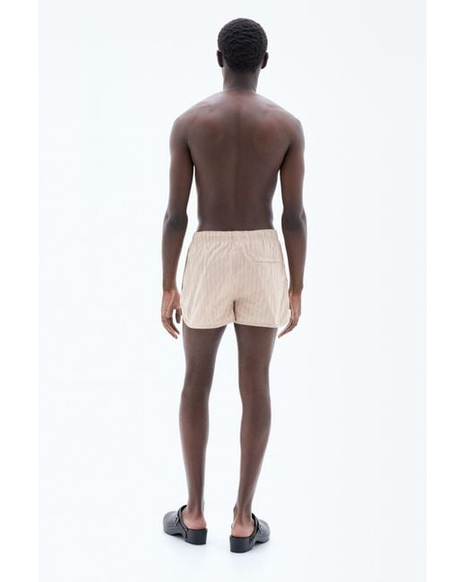 Filippa K Natural Striped Swim Shorts for men