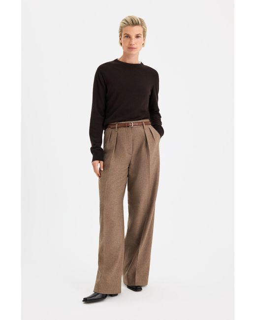 Filippa K Black Soft Wool Crewneck Sweater