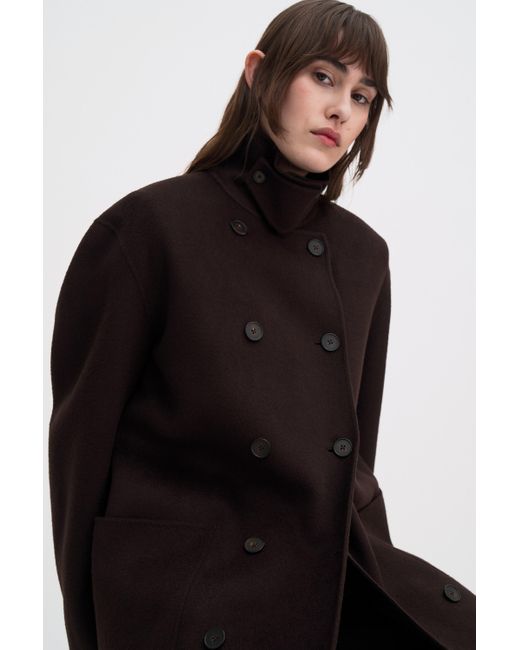 Filippa K Black Amelia Doublé Coat