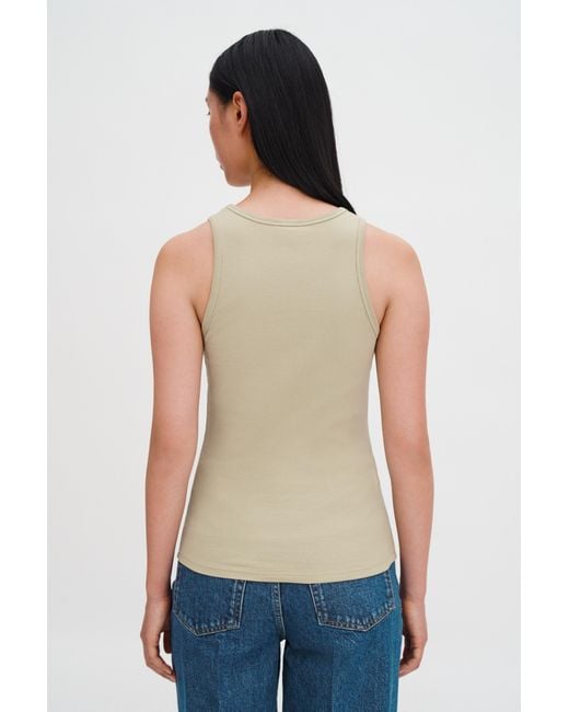 Filippa K Blue Fine Rib Tank