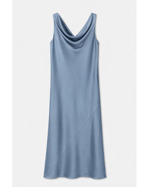 Filippa K Blue Waterfall Strap Dress