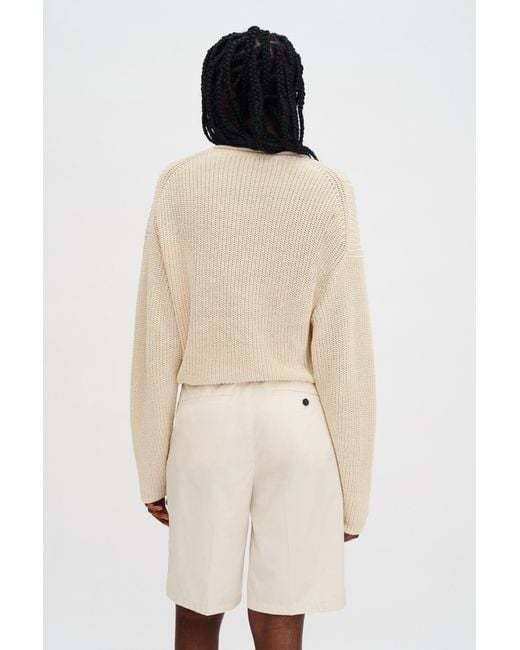 Filippa K Natural Claire Cotton Shorts