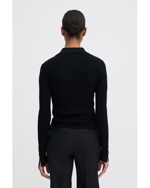 Filippa K Blue Ribbed Knit Shirt