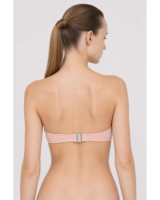Filippa K Pink Bandeau Bikini Top