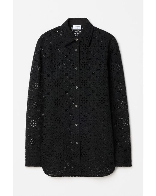 Filippa K Black Lace Shirt