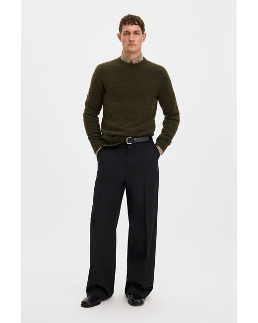 Filippa K Green Wool Yak Sweater for men