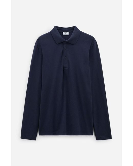 Filippa K Blue Luke Stretch Polo Shirt for men