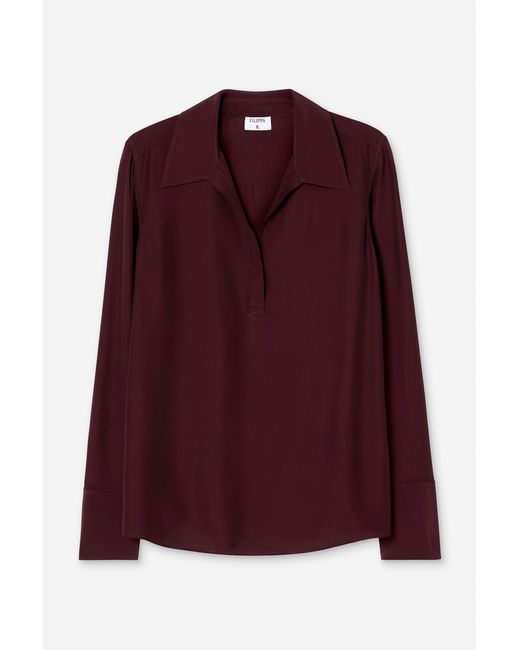 Filippa K Purple Half Placket Blouse