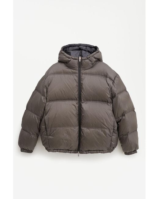 Filippa K Brown Puffer Down Jacket for men