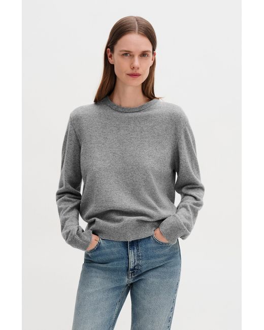 Filippa K Gray Soft Wool Crewneck Sweater