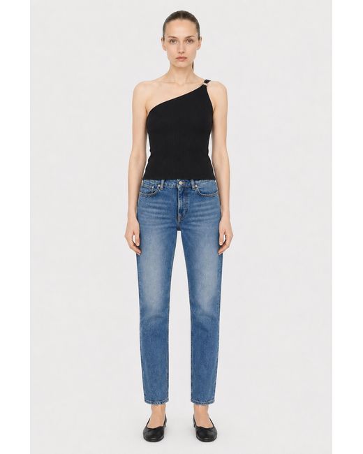 Filippa K Blue One Shoulder Top
