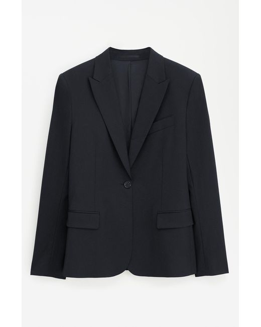 Filippa K Black Sasha Cool Wool Blazer