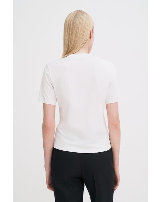 Filippa K White Mock Neck Tee