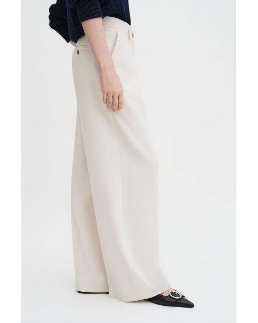 Filippa K Blue Paloma Draped Trousers