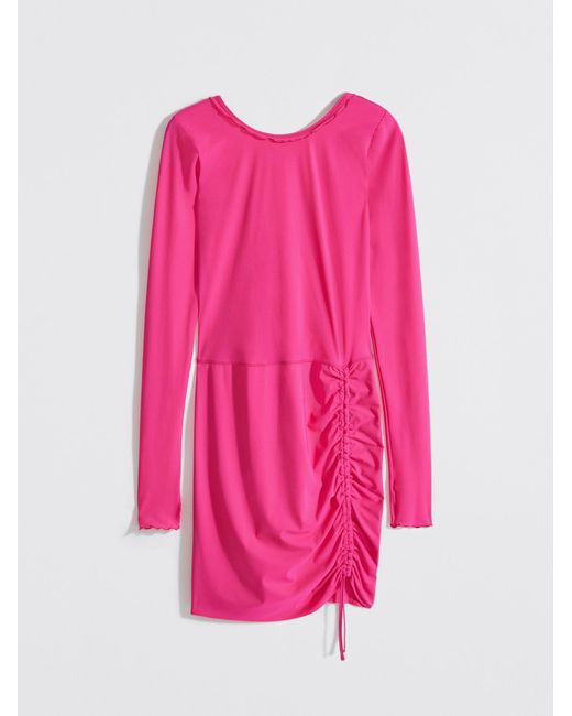 Filippa K Pink Gathered Mini Dress