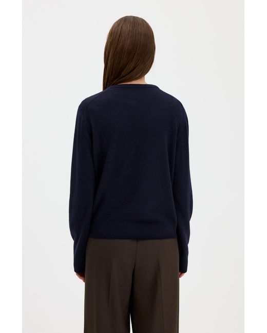 Filippa K Blue Soft Wool Crewneck Sweater
