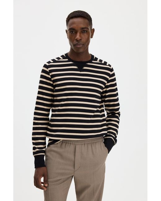 Filippa K Black Hammer Sleeve Sweater for men