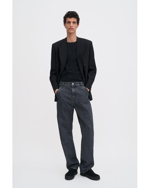 Filippa K Black Lightweight Cotton Tee for men