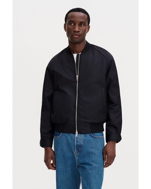 Filippa K Blue Technical Bomber Jacket for men