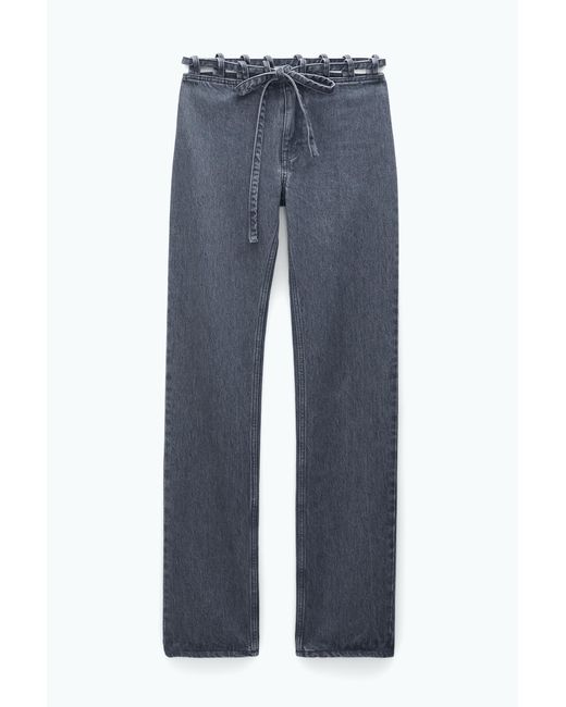 Filippa K Blue Lace Waist Jeans