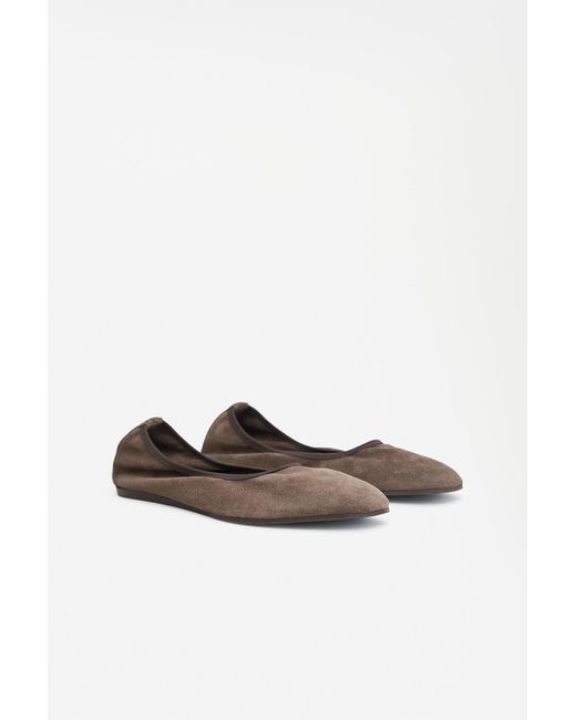 Filippa K White Rey Suede Flats