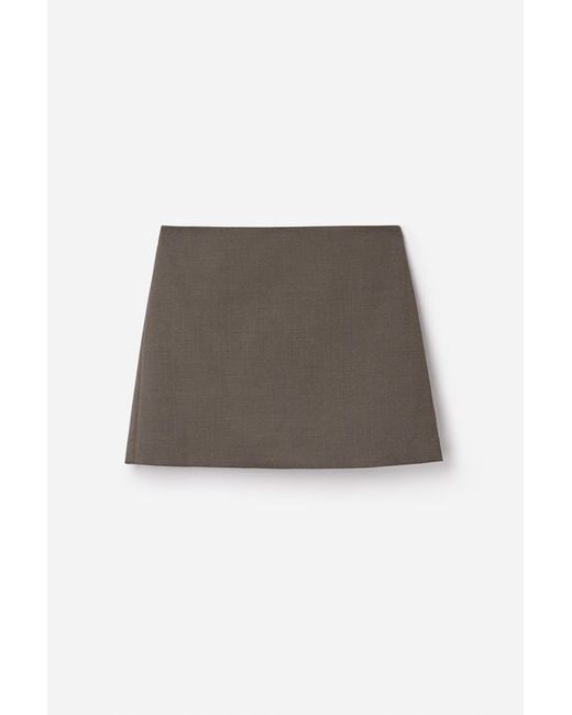 Filippa K White Wool Mini Skirt