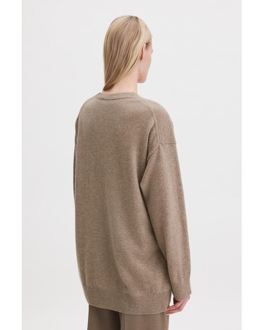 Filippa K Natural Long V-Neck Cashmere Sweater