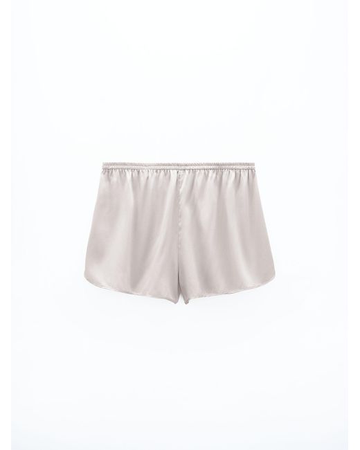 Filippa K White Silk Shorts