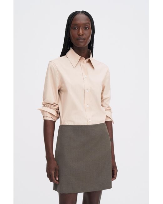 Filippa K White Wool Mini Skirt