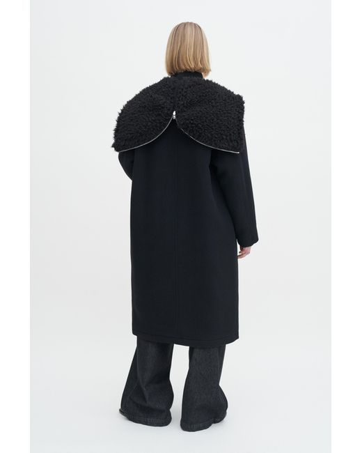 Filippa K Blue Wool Parka