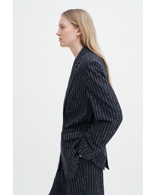 Filippa K Blue Davina Pinstripe Blazer