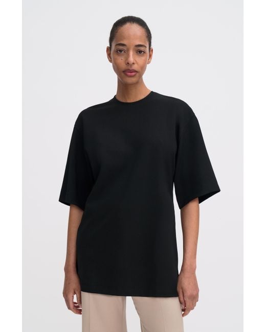 Filippa K Black Heavy Jersey Oversized Top