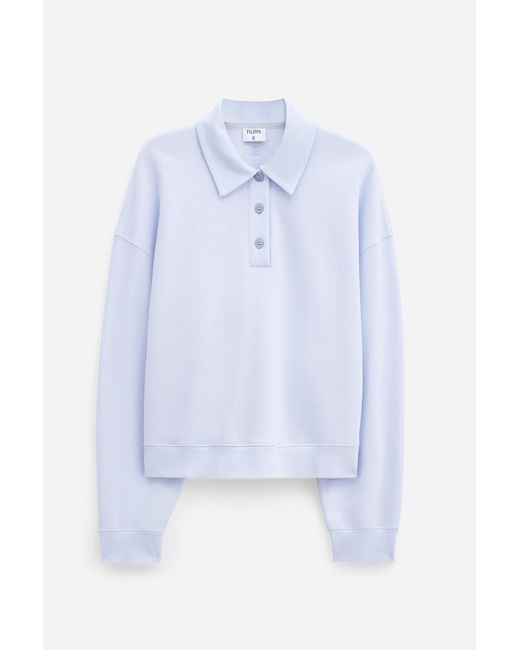Filippa K White Polo Sweatshirt