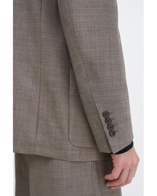 Filippa K Gray Wool Blend Patch Pocket Blazer for men