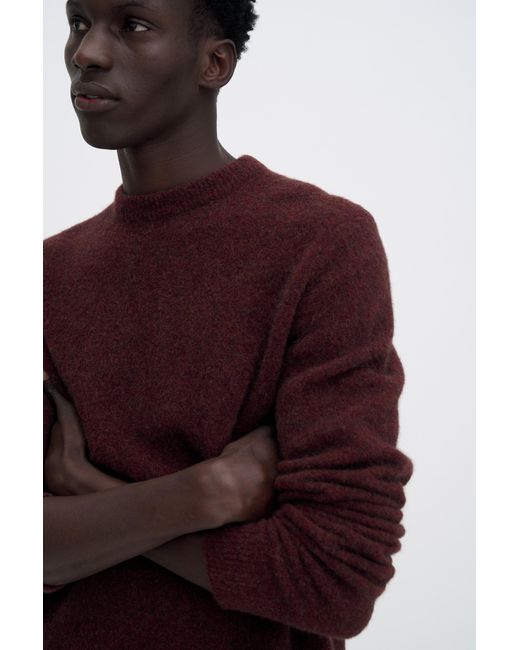 Filippa K Red Wool Yak Sweater for men