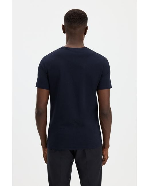 Filippa K Blue Stretch Cotton Tee for men