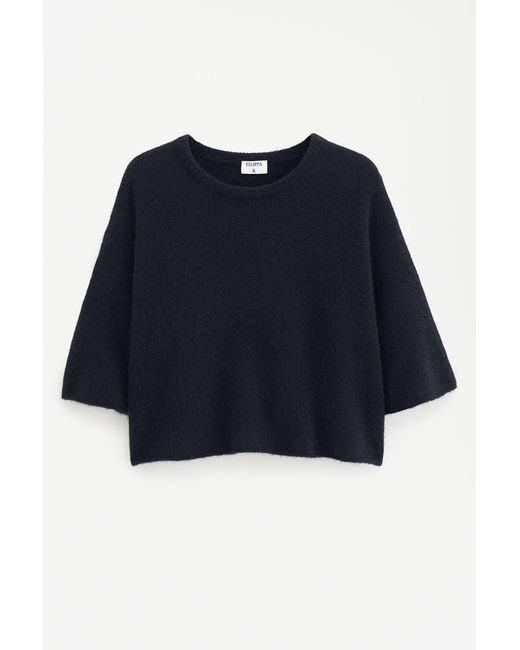 Filippa K Blue Wool Yak Tee