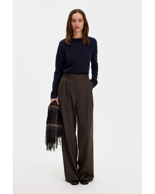 Filippa K Blue Soft Wool Crewneck Sweater