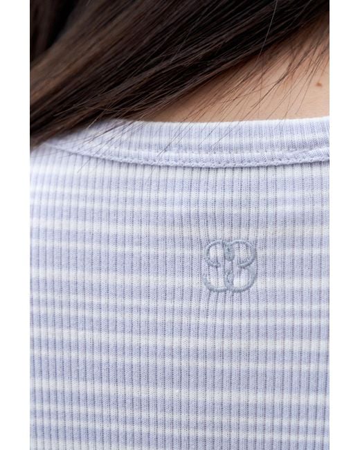 Filippa K White Striped Tee