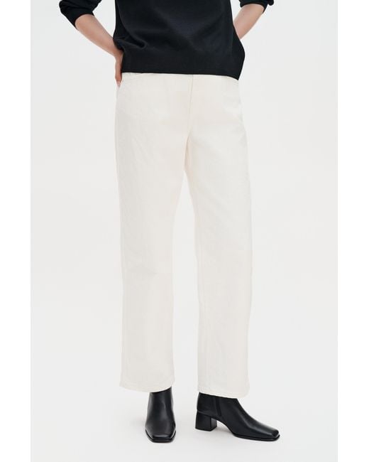 Filippa K White Eileen Leather Boots