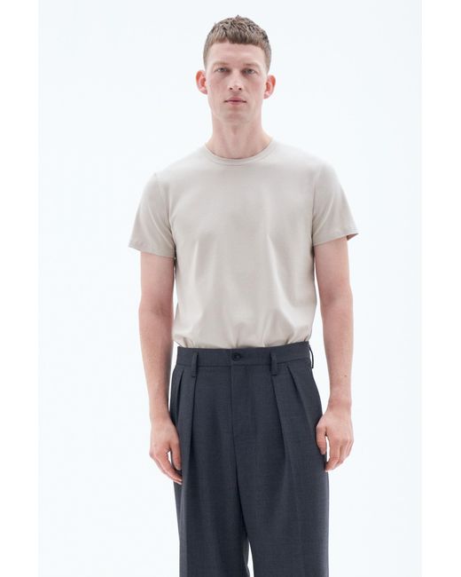 Filippa K Blue Stretch Cotton Tee for men