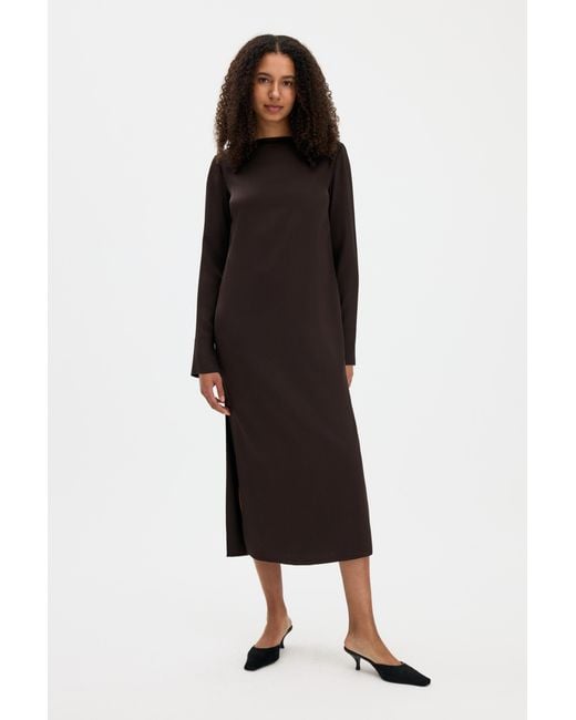 Filippa K Black Naia Boatneck Dress