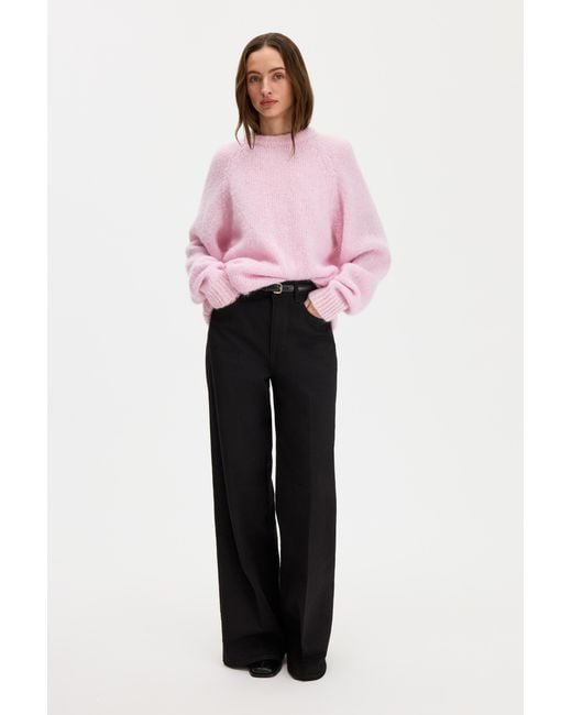 Filippa K Pink Hairy Alpaca Sweater