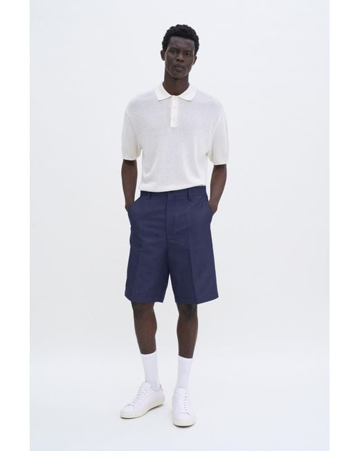 Filippa K Blue Oversized Work Shorts for men